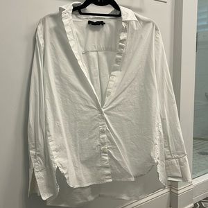 Hatch Maternity Poplin Button Up